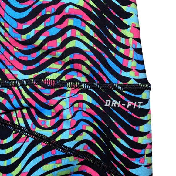 Nike Dri-FIT Kids XL Multicolored Cropped Yoga Pants - Picture 3 of 6